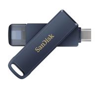 SanDisk Phone Drive - Clé USB - 128 Go - USB-C / Lightning - bleu ciel métallisé