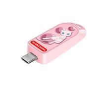 SANDISK Pokémon Clé USB-C 128 Go, édition Mew | vitesses de lecture jusqu’à 250 Mo/s, Connecteur unique USB-C, vous pouvez enregistrer jusqu’à 5000 photos, SANDISK App)