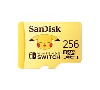 SanDisk Pokemon(TM) Pikachu MicroSD(TM) Card - 256GB MicroSD Card - SDSQXAO-256G-GN6ZK