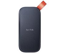 SanDisk Portable SSD 1 To – SSD externe NVMe 800 Mo/s, crochet en caoutchouc robuste – Gris