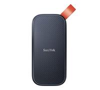 SanDisk Portable SSD 2 To (Portable Externe NVMe SSD, des vitesses allant jusqu'à 800 Mo/s, Robust, Crochet en caoutchouc robuste, Updated Firmware) Gris