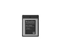 SanDisk Professional PRO-CINEMA 256 Go CFexpress Type B - Lecture 1700 Mo/s, Écriture 1400 Mo/s, VPG400, Résistante aux chutes, 29.6x38x3.8mm