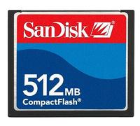 SanDisk sdcfb512768 Carte mémoire Compact Flash 512 Mo