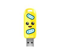 SanDisk SDCZIF-064G-G46 Clé USB 64Go USB 3.2 Gen 1 Type-A Lecture 130Mo/s Sans Capuchon Jaune - Dimensions 59.9x20.1x8.9mm, Poids 6g