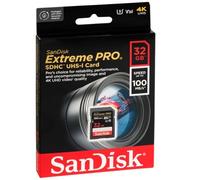 Carte mémoire SD SanDisk Extreme Pro SDHC UHS-I U3 Class10 32 Go