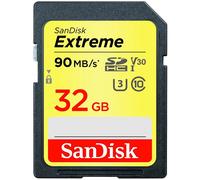 Sandisk SDHC carte mémoire extrême 32 Go U3 pour vidéo 4K ultra HD