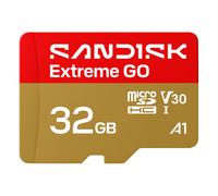 Carte SD - SANDISK - Extreme GO 32 Go - SDHC UHS-I V30 (U3) - 100 Mo/s lecture - 60 Mo/s écriture