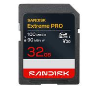 Carte mémoire SDHC SanDisk Extreme PRO® 32 Go UHS-I Gris, Noir, Rouge, Blanc, Marron