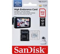 SanDisk SDSQQNR-512G-GN6IA, 512 Go, MicroSDXC, classe 10, 100 Mo/s, 40 Mo/s, blanc