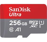 Carte Mémoire micro SDXC SanDisk Ultra 256 Go Vitesse de Lecture Allant jusqu'à 150MB/S, Classe 10, U1, A1 Adaptateur SD inclus
