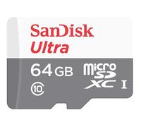 SanDisk Ultra microSDXC 64GB, up to 100MB/s, Class 10, UHS-I, Full HD Video White/Grey