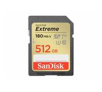 SanDisk - SDXC 512 Go Extreme 180 Mo/s UHS-I U3 V30