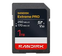 SANDISK Extreme Pro Carte SD UHS-I de 1 to (Jusqu’à 250 Mo/s en Lecture et Jusqu’à 170 Mo/s en écriture, vidéo 4K UHD, U3, V30) Memory Zone App