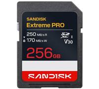 SanDisk Extreme PRO - Carte mémoire flash - 256 Go - Video Class V30 / UHS-I - SDXC UHS-I