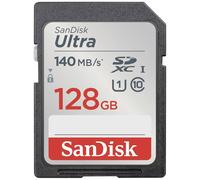 Carte mémoire SD SANDISK XC Ultra Classe 10 (140Mo/s) - 128GB