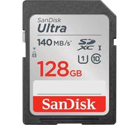 Carte mémoire SD SanDisk Ultra SDHC 128 Go Class 10 UHS-I Noir