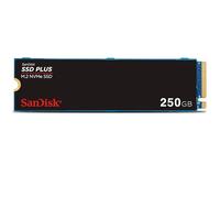 SanDisk SSD Plus 250 Go M.2 NVMe SSD, SSD interne, PCIe Gen 3, M.2 2280, installation facile, 3 ans