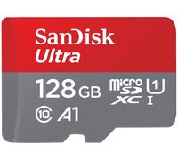 Carte mémoire microSDXC - SANDISK - Ultra 128Go - Classe 10 - 140Mo/s - Rouge