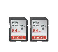 SanDisk Ultra 64 Go Lot de 2 cartes mmoire SDXC UHS-I Classe 10