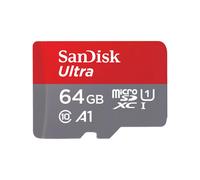 SanDisk Carte mémoire microSD Ultra 64 Go Rouge et Gris