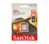 SanDisk Ultra 64Go SDHC Carte mémoire allant jusqu'à 100MB/s, Class 10 UHS-I