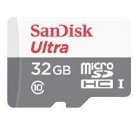 SanDisk Carte microSDHC Ultra 32GB UHS-1 Classe 10 100MB/s + Adaptateur