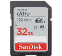 SanDisk Carte mémoire flash Ultra 32 Go UHS-I U1/Class10 SDHC Noir