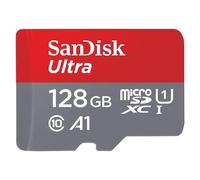 SanDisk Ultra - Carte mémoire flash (adaptateur microSDXC vers SD inclus(e)) - 128 Go - A1 / UHS-I U1 / Class10 - microSDXC UHS-I