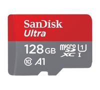 SanDisk Ultra - Carte mémoire flash (adaptateur microSDXC vers SD inclus(e)) - 128 Go - A1 / UHS-I U1 / Class10 - microSDXC UHS-I