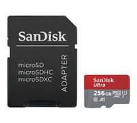 SanDisk Carte mémoire microSDXC Ultra 256 Go A1 UHS-I Class 10 avec adaptateur SD inclus