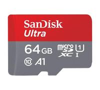 Carte mémoire microSD SanDisk Ultra A1 64 Go Gris et rouge Gris et rouge