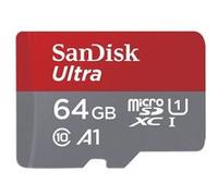 SanDisk Ultra - Carte mémoire flash (adaptateur microSDXC vers SD inclus(e)) - 64 Go - A1 / UHS-I U1 / Class10 - microSDXC UHS-I G