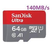 SanDisk Ultra - Carte mémoire flash (adaptateur microSDXC vers SD inclus(e)) - 64 Go - A1 / UHS-I U1 / Class10 - microSDXC UHS-I G