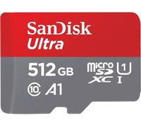 SanDisk microSDXC Ultra 512GB (A1/UHS-I/Cl.10/150MB/s) + Adapter Mobile Carte microSDXC 512 GB A1 Application Perform