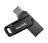 SanDisk Ultra Dual Drive Go 128 Go Flash Drive, Clé USB 3.2, jusqu'à 400 Mo/s, Connecteurs USB Type-C et USB Type-A réversibles, Android smartphone stockage, Tablettes, Mac et PC, Noir