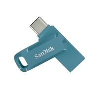 SanDisk Ultra Dual Drive Go 256GB USB Type-A/Type-C 3.2 Gen 1 (3.1 Gen 1) 400Mo/s Pivotant Bleu, Compatible Windows/macOS/Android/iOS