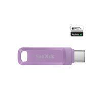 SanDisk Ultra Dual Drive Go 512 Go USB Type-C & Type-A 3.2 Gen 1 Lavande - Lecture 400 Mo/s, Format Pivotant, Dimensions 44.4x12.1x8.6mm