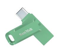 SanDisk Ultra Dual Drive Go, 64 Go Flash Drive, Clé USB C (pour Android Smartphone Stockage, Tablettes, Mac et PC, jusqu'à 300 Mo/s, Connecteurs USB Type-C et USB Type-A réversibles) Verte
