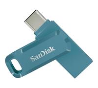 SanDisk Ultra Dual Drive Go USB 128GB, 128 Go, USB Type-A / USB Type-C, 3.2 Gen 1 (3.1 Gen 1), 400 Mo/s, Pivotant, Bleu SDDDC3-128G-G46NBB