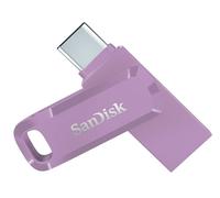 SanDisk Ultra Dual Drive Go, 128 Go Flash Drive, Clé USB C (pour Android Smartphone Stockage, Tablettes, Mac et PC, jusqu'à 400 Mo/s, Connecteurs USB Type-C et Type-A réversibles) Lavender