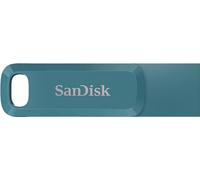 SanDisk Ultra Dual Drive Go USB 256 Go - 256 Go, USB Type-A / USB Type-C, 3.2 Gen 1 (3.1 Gen 1), 400 Mo/s, trois anneaux, bleu | SDDDC3-256G-G46NBB