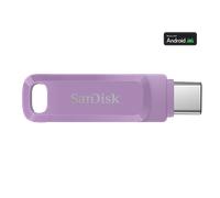 SanDisk 256 Go Ultra Dual Drive Go, Clé USB Type-C avec connecteurs USB Type-C et USB Type-A réversibles, jusqu'à 400 Mo/s, pour Smartphones, tablettes, Mac et PC, Lavender