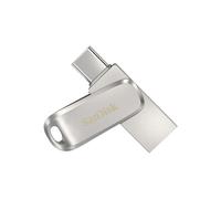SanDisk Ultra Dual Drive Luxe 1To USB Type-A/Type-C 3.2 Gen 1, Boîtier Métal Pivotant, Vitesse 150 Mo/s, Compatible Windows/macOS