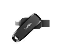 SanDisk Ultra Dual Drive Luxe 64 Go USB Type-C & USB 3.2 Gen 1, 100 Mo/s lecture, pivotant, 18x70x11mm, Noir, SDDDC6-064G-G46
