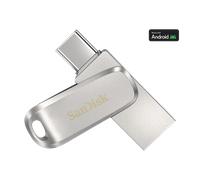 SanDisk Ultra Dual Drive Luxe USB Type-C - 32GB Portable Hard Drive, Silver - SDDDC4-032G-G46