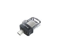 SanDisk Ultra Dual Drive m3.0 128Go USB Type-A / Micro-USB 3.2 Gen 1 Lecture 150Mo/s Compatible Android, Windows, macOS Argent/Noir