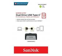 SanDisk Ultra Dual Lecteur 128GB USB 3.1 Type C Flash Mémoire 130MB/S - Ru