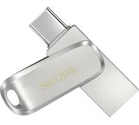 SanDisk Ultra Dual Luxe Mémoire supplémentaire USB pour smartphone/tablette argent 128 GB USB-C® (USB 3.1 Gen 1)
