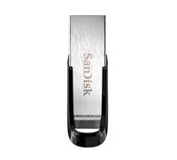 SanDisk Clé USB Ultra Flair 512 Go – USB 3.0, 150 Mo/s, protection par mot de passe, Argent/Noir