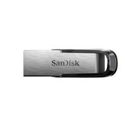 SanDisk Ultra Flair 64 Go Flash Drive, Clé USB, des vitesses allant jusqu'à 150 Mo/s, USB 3.0, Protection par mot de passe, Un boîtier en métal élégant et resistant, Argent/Noir
